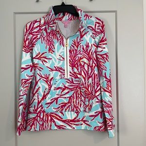 Lilly Pulitzer Coral Skipper Popover XS